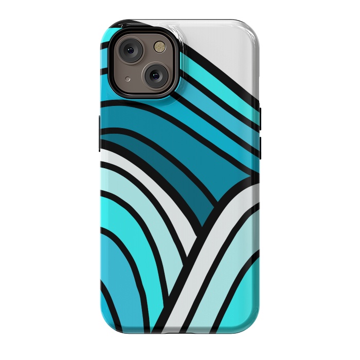 iPhone 14 StrongFit 3 waves of the ocean by Steve Wade (Swade)