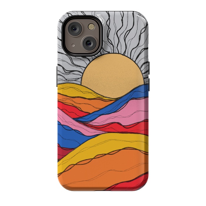 iPhone 14 StrongFit Rainbow sea ocean by Steve Wade (Swade)