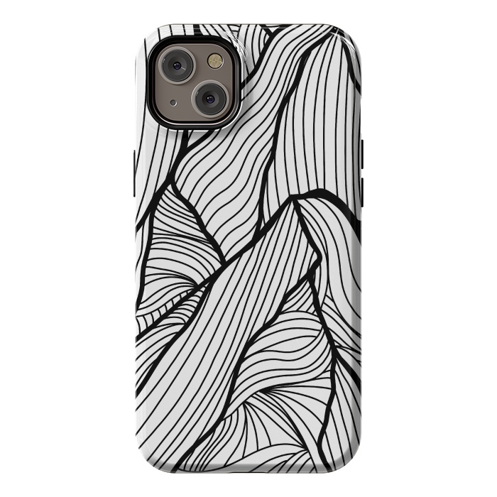 iPhone 14 Plus StrongFit Mountains of lines by Steve Wade (Swade)