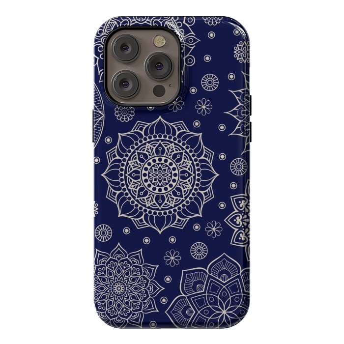 iPhone 14 Pro max StrongFit Mandala Pattern with Vintage Decorative Elements by ArtsCase