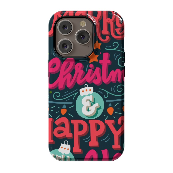 iPhone 14 Pro StrongFit Merry Christmas and Happy New Year 1 by ArtsCase