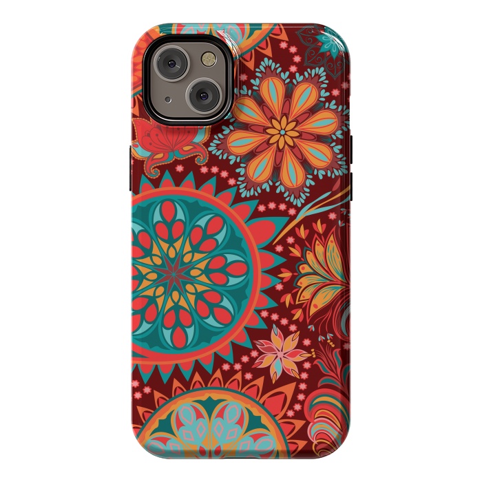iPhone 14 Plus StrongFit Paisley Vintage Floral Motif Ethnic Seamless Background by ArtsCase