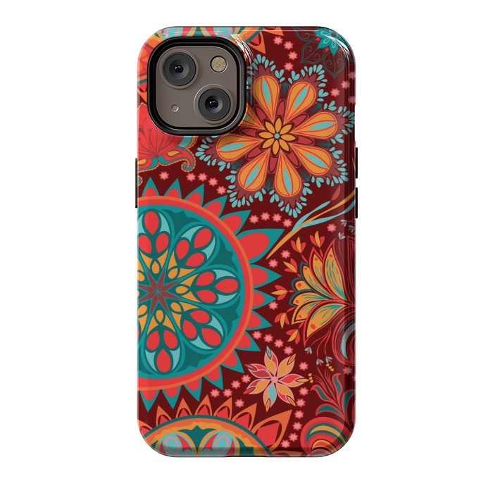 iPhone 14 StrongFit Paisley Vintage Floral Motif Ethnic Seamless Background by ArtsCase