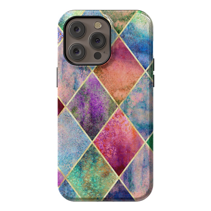 iPhone 14 Pro max StrongFit Plancha Geométrica Abstracta by ArtsCase