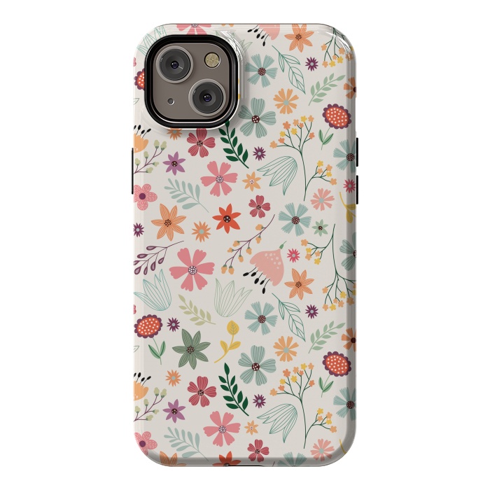 iPhone 14 Plus StrongFit Pretty Flowers Pattern Design XIII by ArtsCase