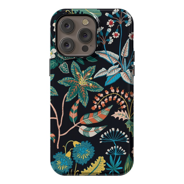 iPhone 14 Pro max StrongFit Randomly Scattered Botanical Motifs by ArtsCase