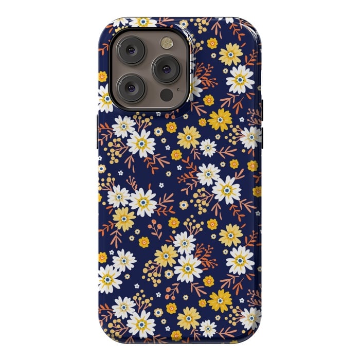 iPhone 14 Pro max StrongFit Small Multicoloured Flowers by ArtsCase
