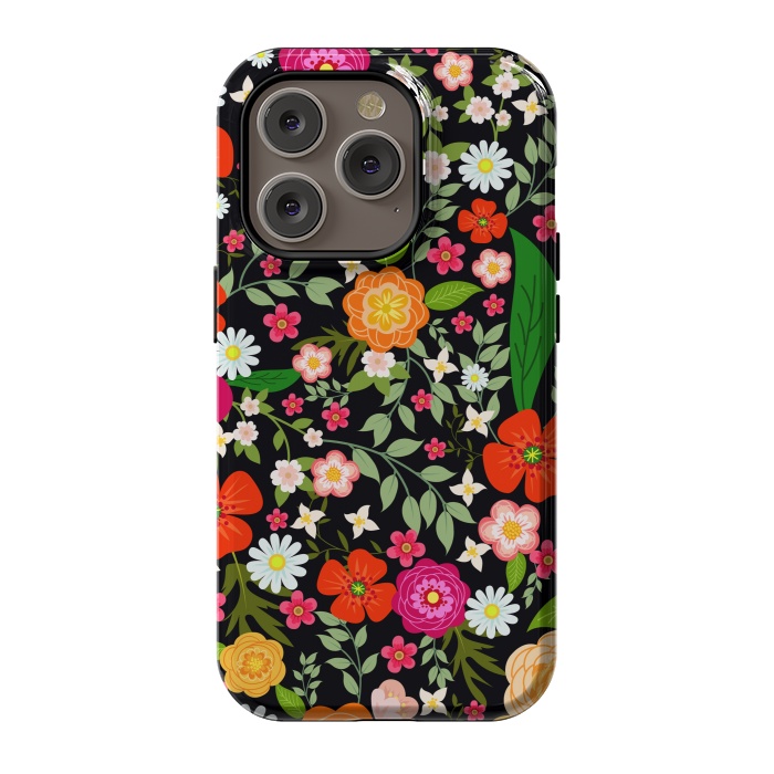 iPhone 14 Pro StrongFit Summer Meadow Seamless Pattern by ArtsCase