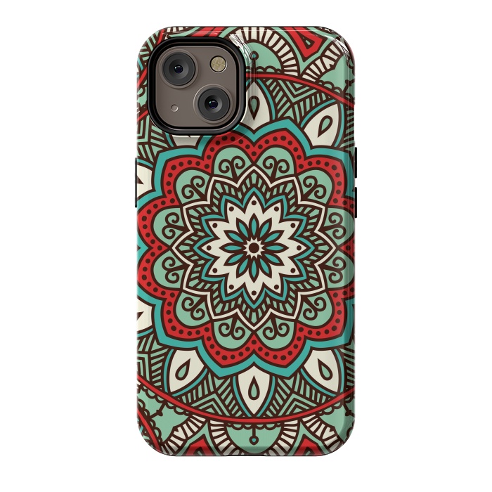 iPhone 14 StrongFit Vintage Decorative Elements  with Mandalas by ArtsCase