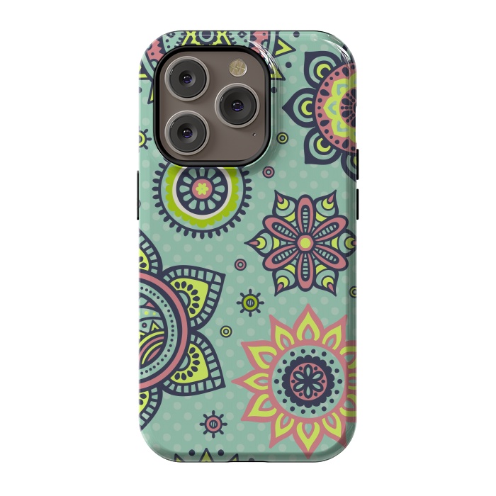 iPhone 14 Pro StrongFit Vintage Decorative Elements by ArtsCase