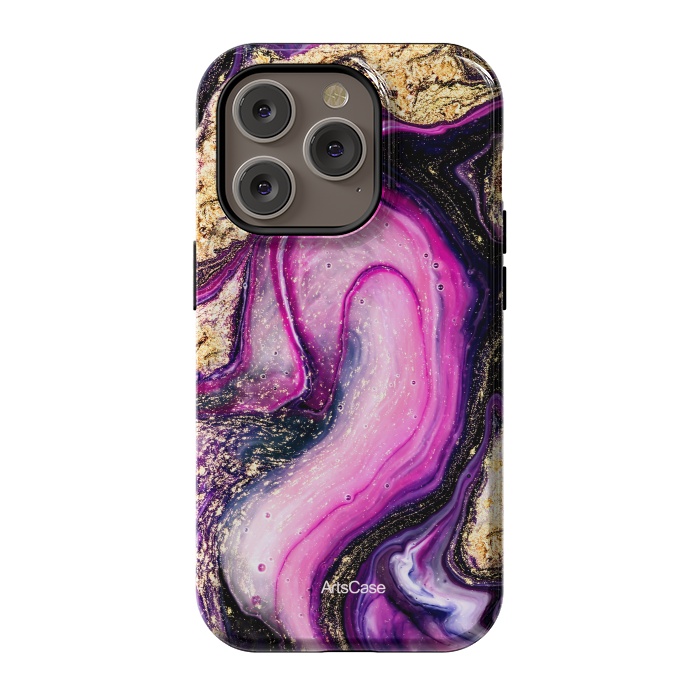 iPhone 14 Pro StrongFit Violet Marble Design Pattern by ArtsCase