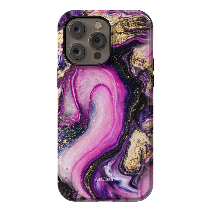 iPhone 14 Pro max StrongFit Violet Marble Design Pattern by ArtsCase