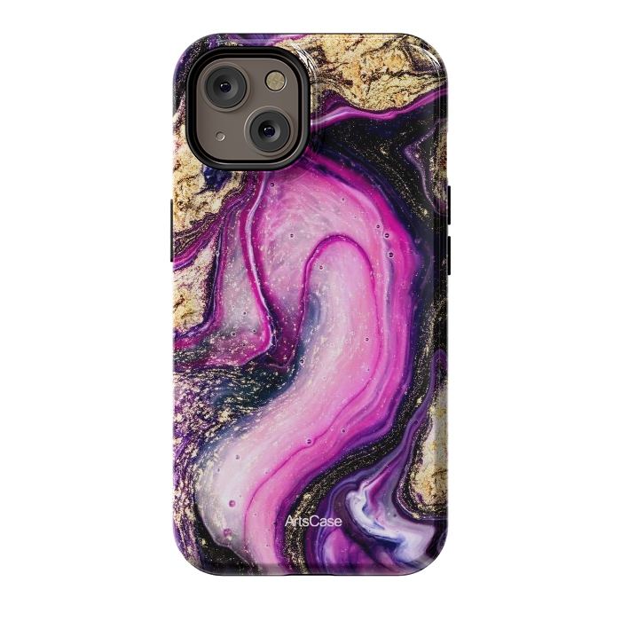 iPhone 14 StrongFit Violet Marble Design Pattern by ArtsCase