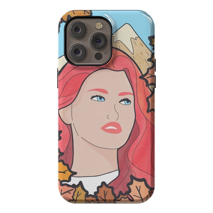 iPhone 14 Pro max StrongFit The autumn girl by Steve Wade (Swade)