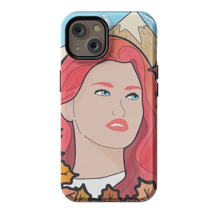 iPhone 14 StrongFit The autumn girl by Steve Wade (Swade)