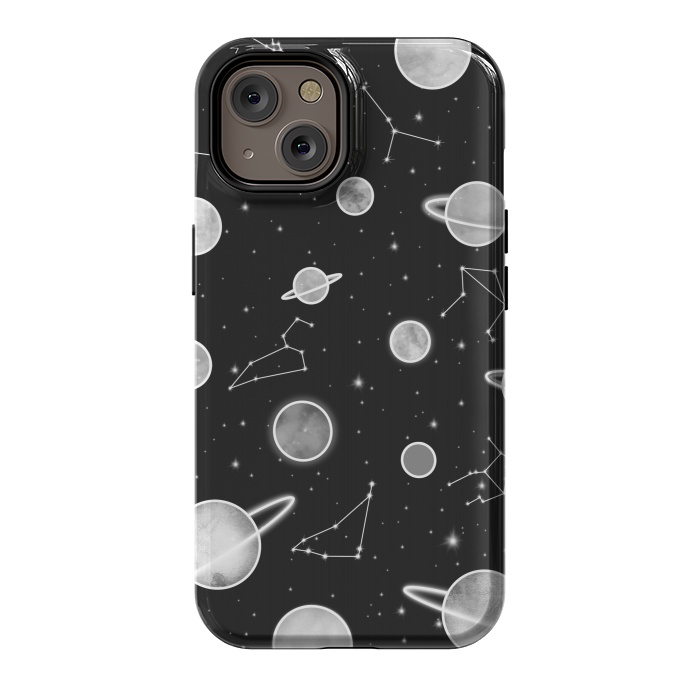 iPhone 14 StrongFit Aesthetic black&white space by Jms