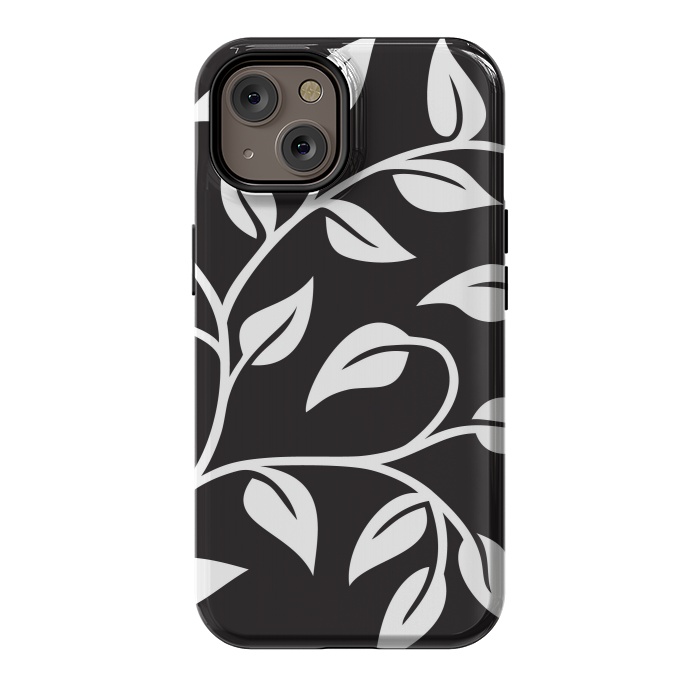 iPhone 14 StrongFit White Leaves  by Winston