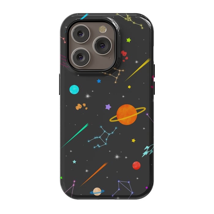 iPhone 14 Pro StrongFit Aesthetic colorful space by Jms