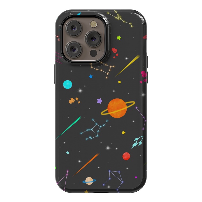 iPhone 14 Pro max StrongFit Aesthetic colorful space by Jms