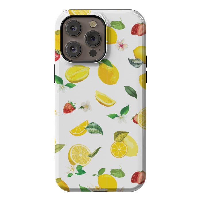 iPhone 14 Pro max StrongFit Lemon & Strawberry by Bledi