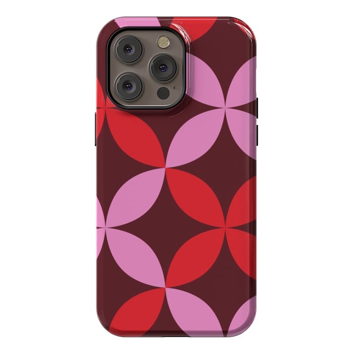 iPhone 14 Pro max StrongFit red pink floral  by Winston