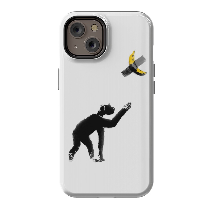 iPhone 14 StrongFit Chimpanzee and Banana Taped by Afif Quilimo