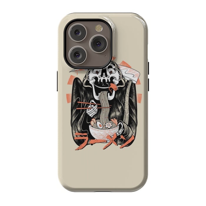 iPhone 14 Pro StrongFit Grim Reaper Love Ramen by Afif Quilimo