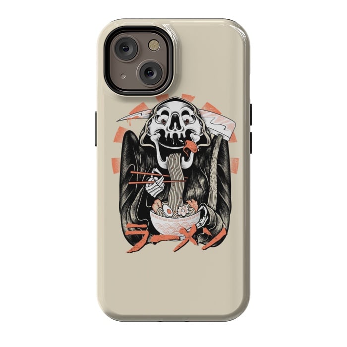 iPhone 14 StrongFit Grim Reaper Love Ramen by Afif Quilimo