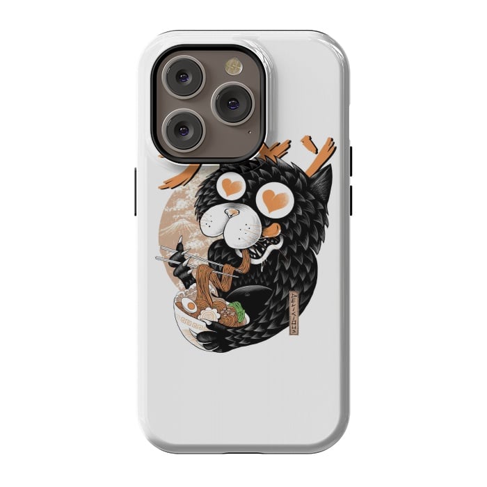 iPhone 14 Pro StrongFit Cat Love Ramen by Afif Quilimo