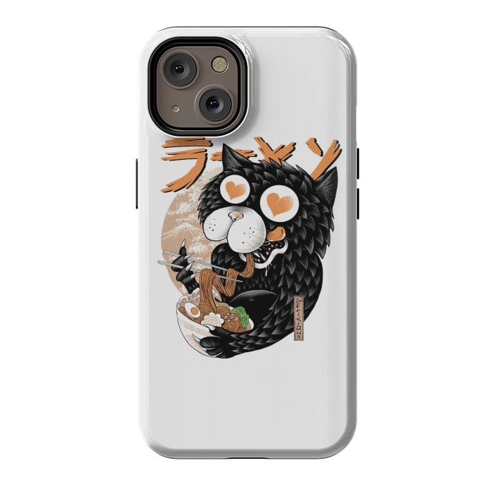 iPhone 14 StrongFit Cat Love Ramen by Afif Quilimo
