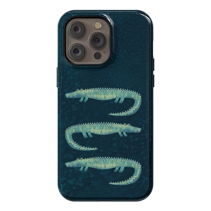 iPhone 14 Pro max StrongFit Alligator - or maybe Crocodile by Nic Squirrell