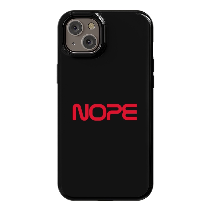 iPhone 14 Plus StrongFit Nope Nasa Logo Red by Vó Maria