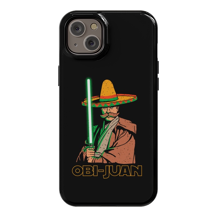 iPhone 14 Plus StrongFit Obi Juan Funny Mexican Sombrero Cinco de Mayo by Vó Maria