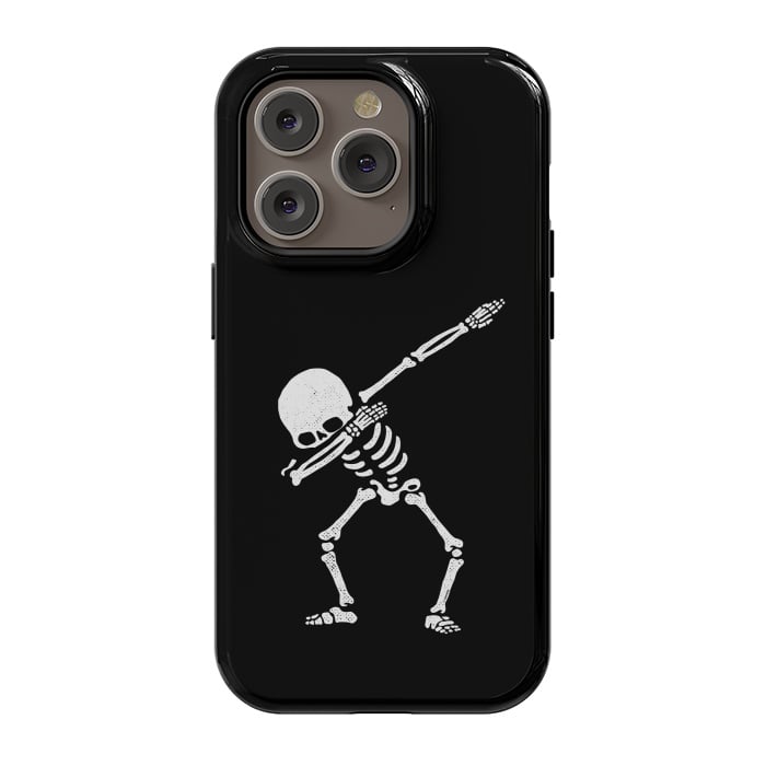 iPhone 14 Pro StrongFit Dabbing Skeleton Dab Pose Hip Hop Skull by Vó Maria