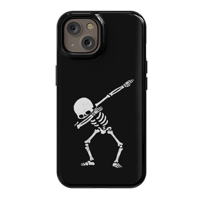 iPhone 14 StrongFit Dabbing Skeleton Dab Pose Hip Hop Skull by Vó Maria