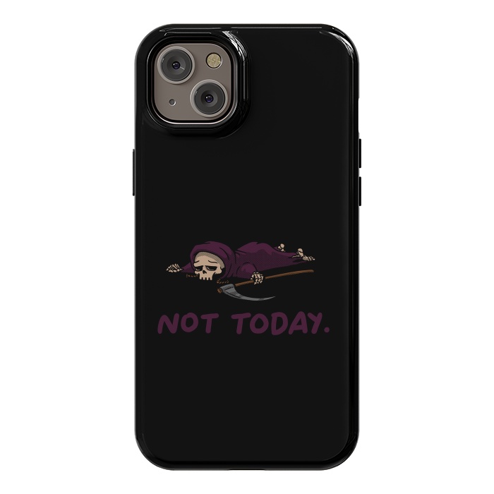 iPhone 14 Plus StrongFit Not Today Death Tired Reaper by Vó Maria