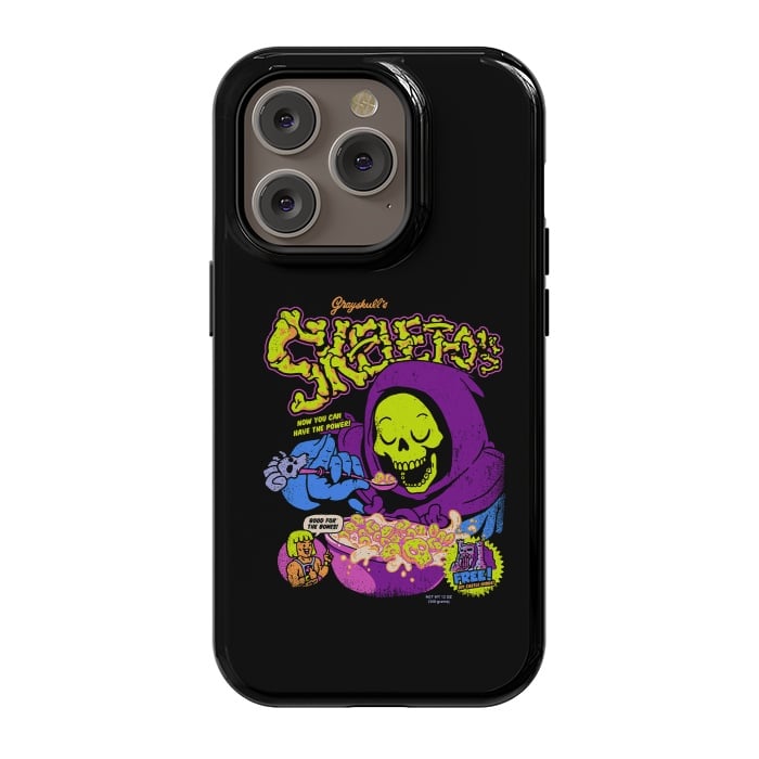 iPhone 14 Pro StrongFit Skelet-O's - Grayskull Cereal by Vó Maria
