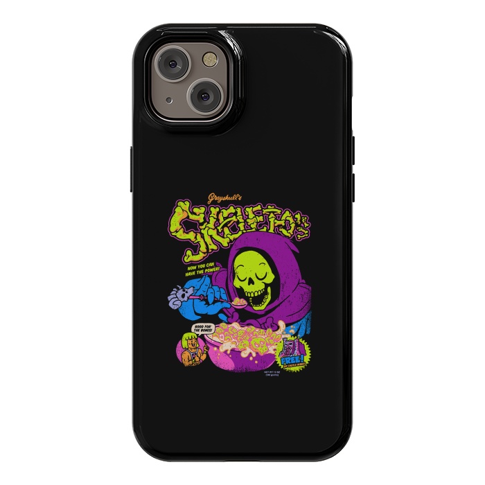 iPhone 14 Plus StrongFit Skelet-O's - Grayskull Cereal by Vó Maria