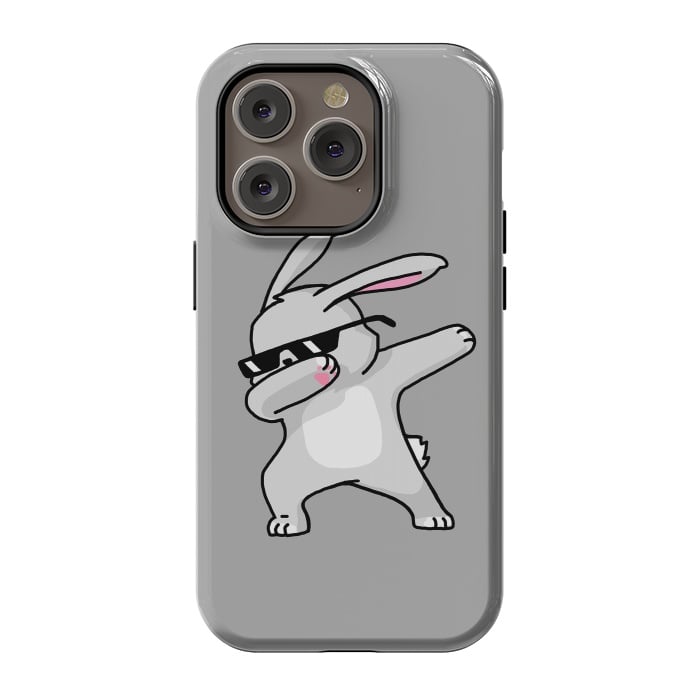 iPhone 14 Pro StrongFit Dabbing Easter Bunny by Vó Maria