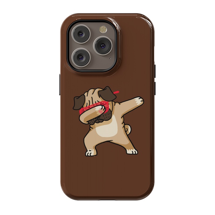 iPhone 14 Pro StrongFit Dabbing Pug by Vó Maria