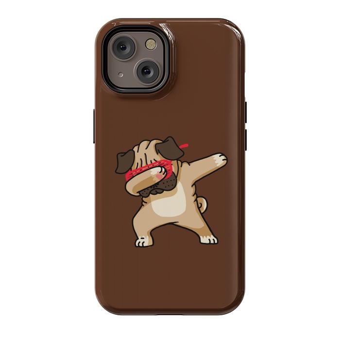 iPhone 14 StrongFit Dabbing Pug by Vó Maria