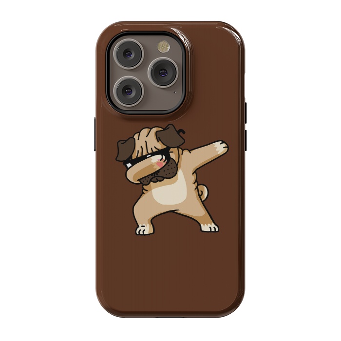 iPhone 14 Pro StrongFit Dabbing Pug 2 by Vó Maria
