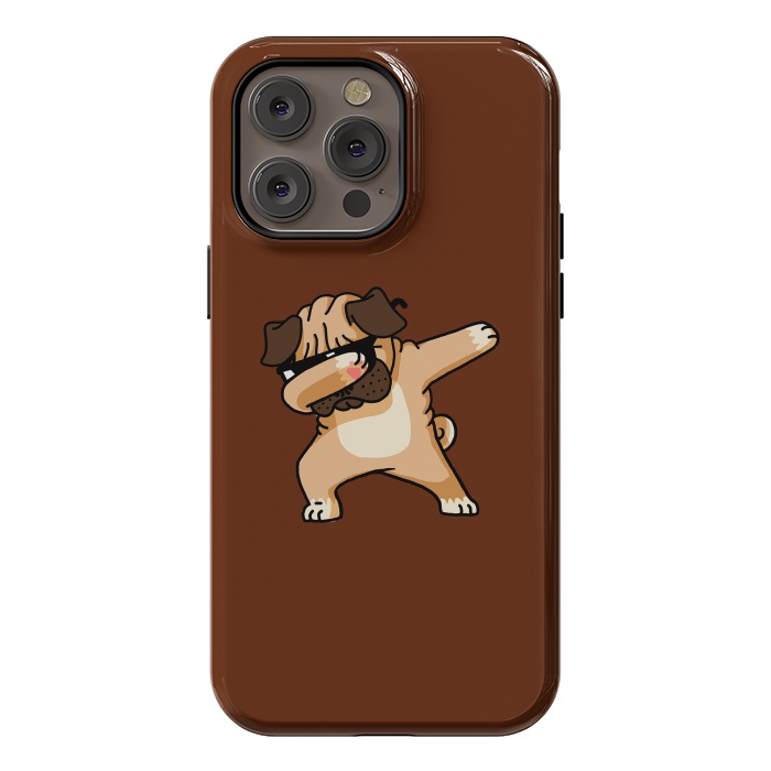 iPhone 14 Pro max StrongFit Dabbing Pug 2 by Vó Maria