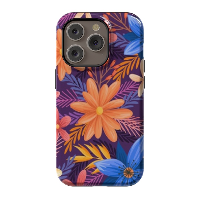iPhone 14 Pro StrongFit beautiful tropical pattern by MALLIKA