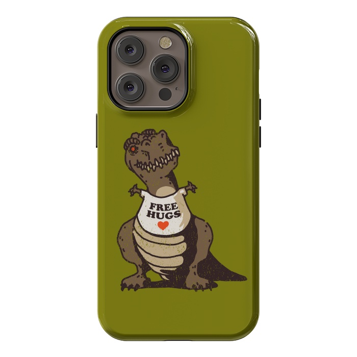 iPhone 14 Pro max StrongFit T-Rex Free Hugs by Vó Maria