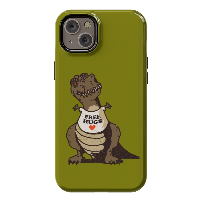 iPhone 14 Plus StrongFit T-Rex Free Hugs by Vó Maria