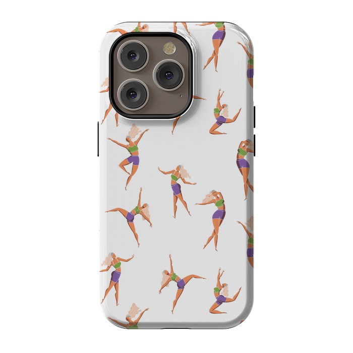 iPhone 14 Pro StrongFit Dance Girl Pattern 001 by Jelena Obradovic