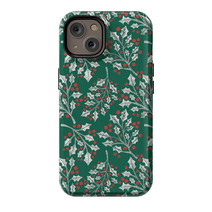 iPhone 14 StrongFit Boughs of Holly by Noonday Design