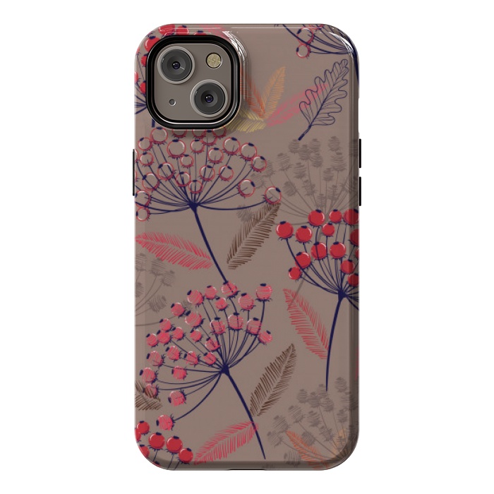 iPhone 14 Plus StrongFit cute cherry pattern  by MALLIKA