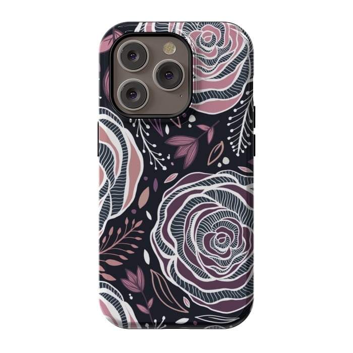 iPhone 14 Pro StrongFit Florals by Rose Halsey